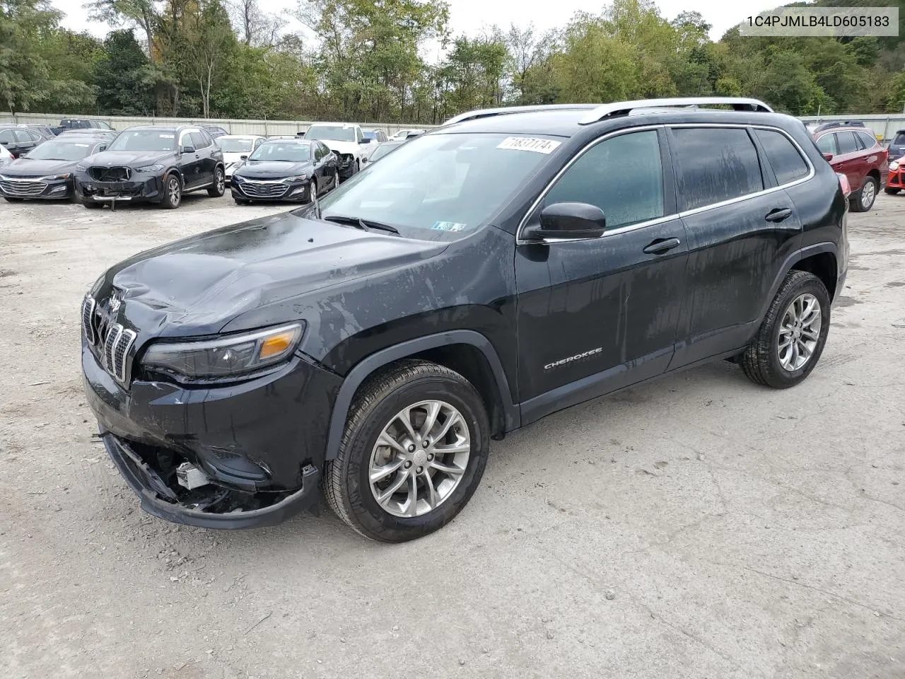 2020 Jeep Cherokee Latitude Plus VIN: 1C4PJMLB4LD605183 Lot: 71837174