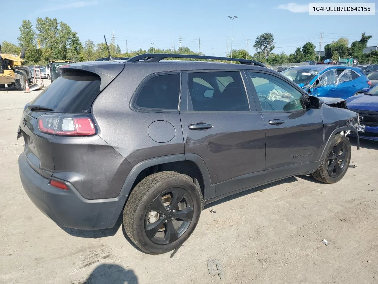 2020 Jeep Cherokee Latitude Plus VIN: 1C4PJLLB7LD649155 Lot: 72127204