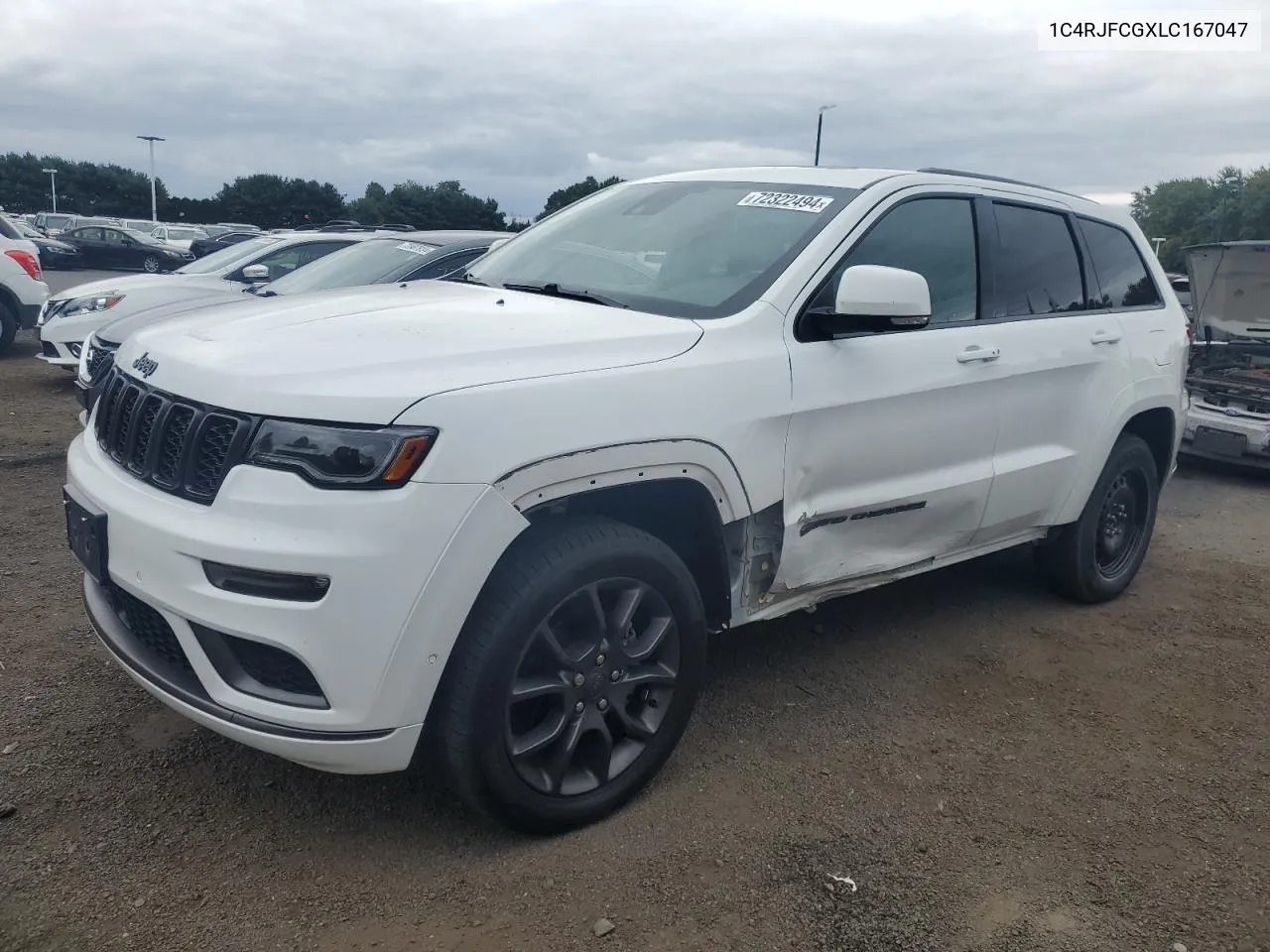 2020 Jeep Grand Cherokee Overland VIN: 1C4RJFCGXLC167047 Lot: 72322494