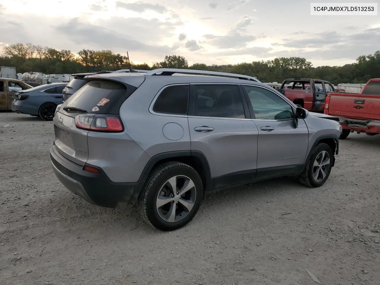 2020 Jeep Cherokee Limited VIN: 1C4PJMDX7LD513253 Lot: 72343504