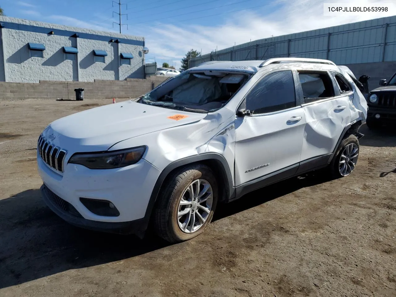 2020 Jeep Cherokee Latitude Plus VIN: 1C4PJLLB0LD653998 Lot: 72349114