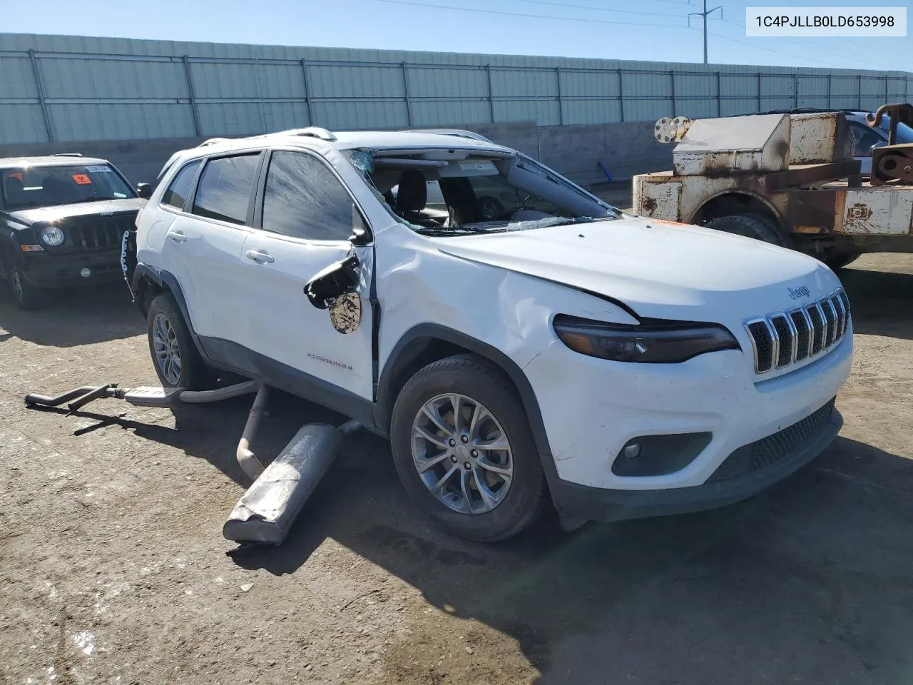 2020 Jeep Cherokee Latitude Plus VIN: 1C4PJLLB0LD653998 Lot: 72349114