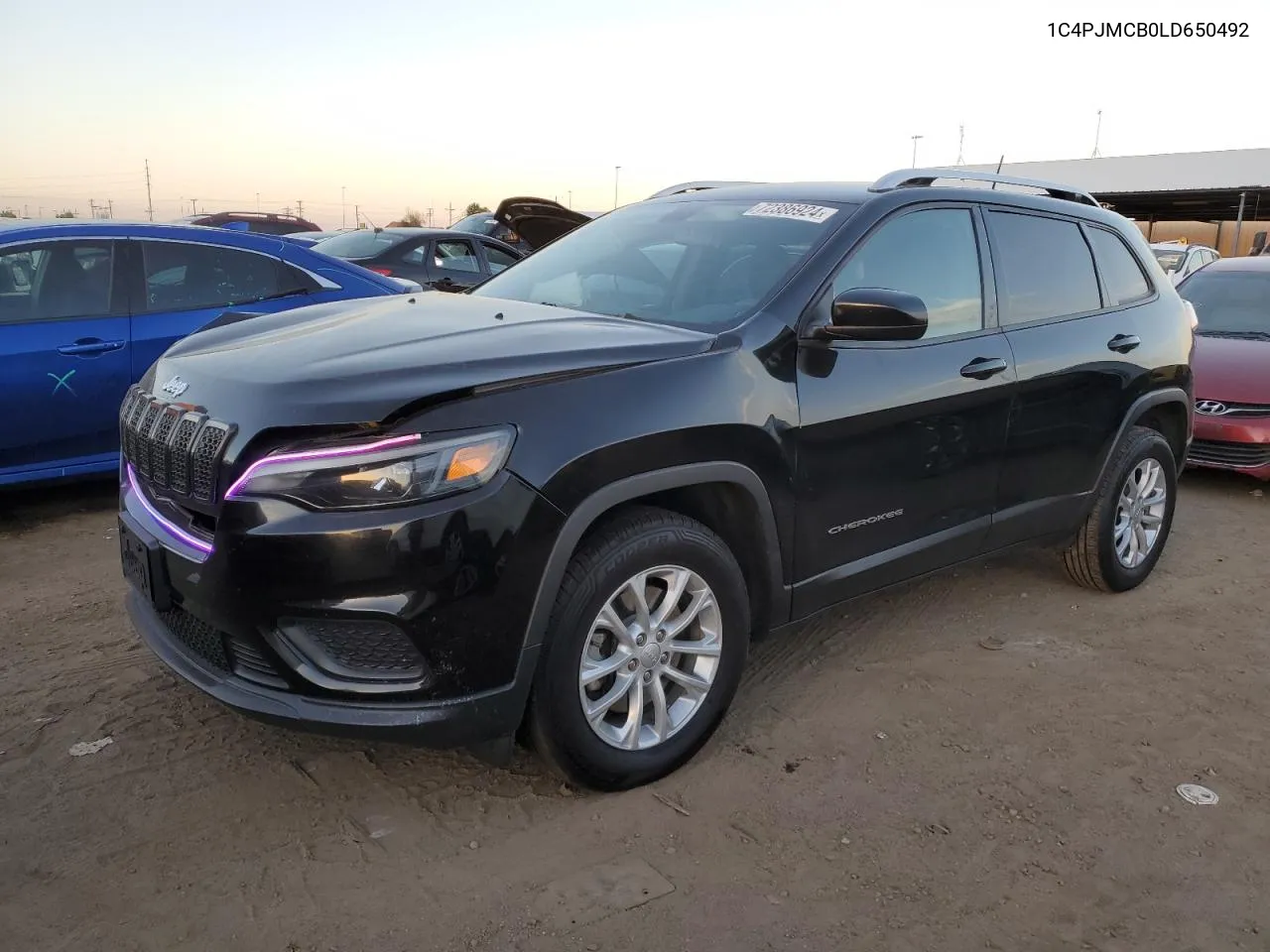 2020 Jeep Cherokee Latitude VIN: 1C4PJMCB0LD650492 Lot: 72386924