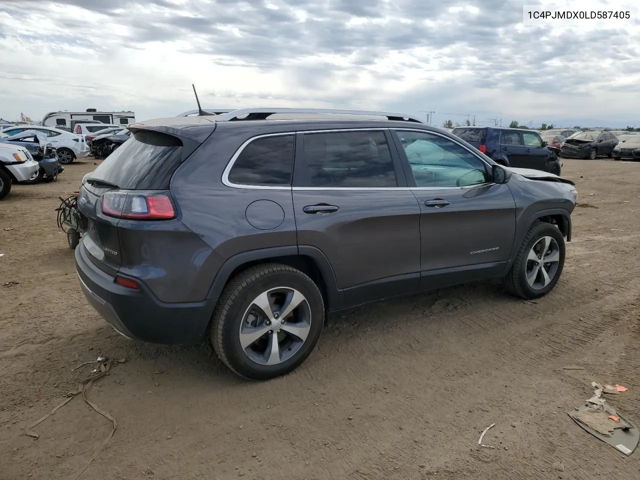 2020 Jeep Cherokee Limited VIN: 1C4PJMDX0LD587405 Lot: 72411724