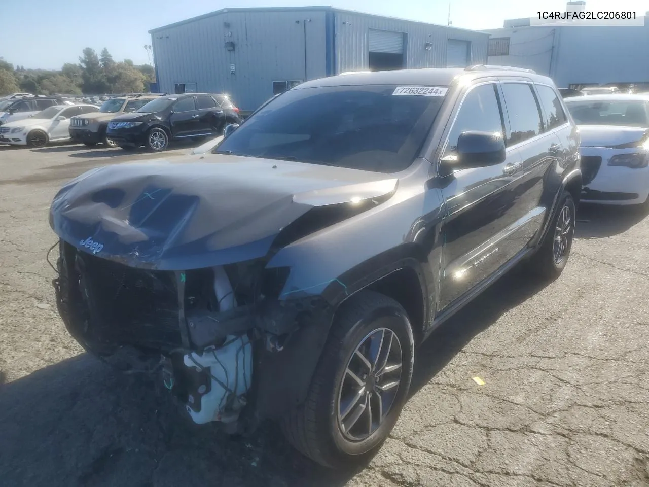 2020 Jeep Grand Cherokee Laredo VIN: 1C4RJFAG2LC206801 Lot: 72632244