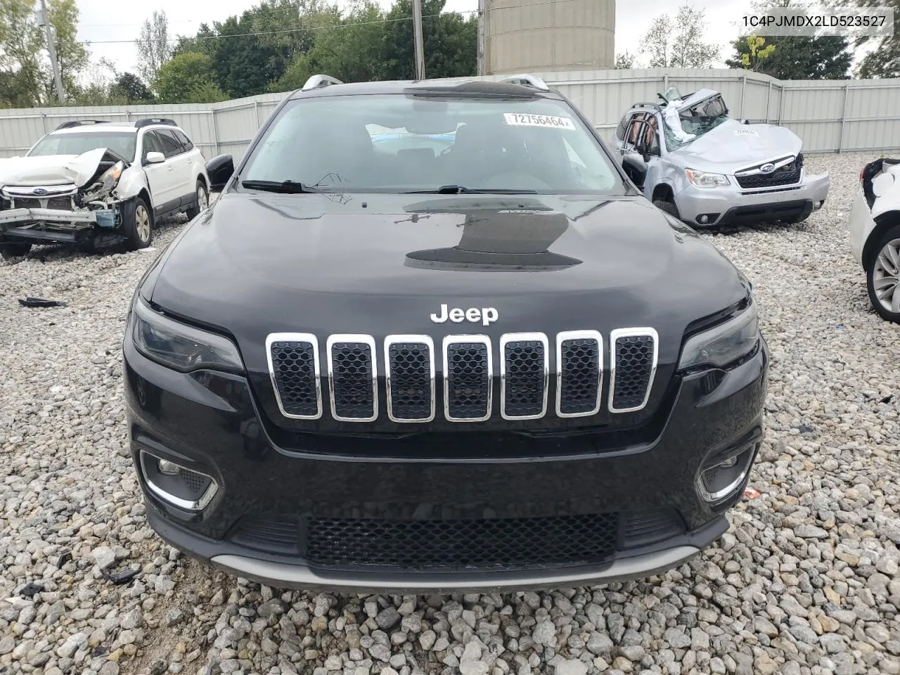 2020 Jeep Cherokee Limited VIN: 1C4PJMDX2LD523527 Lot: 72756464