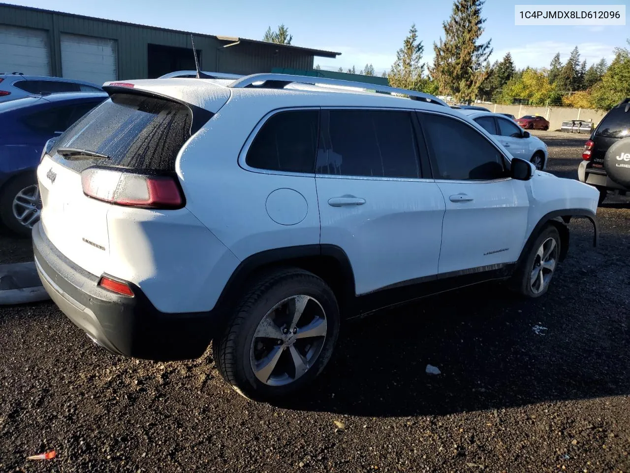 2020 Jeep Cherokee Limited VIN: 1C4PJMDX8LD612096 Lot: 72959434