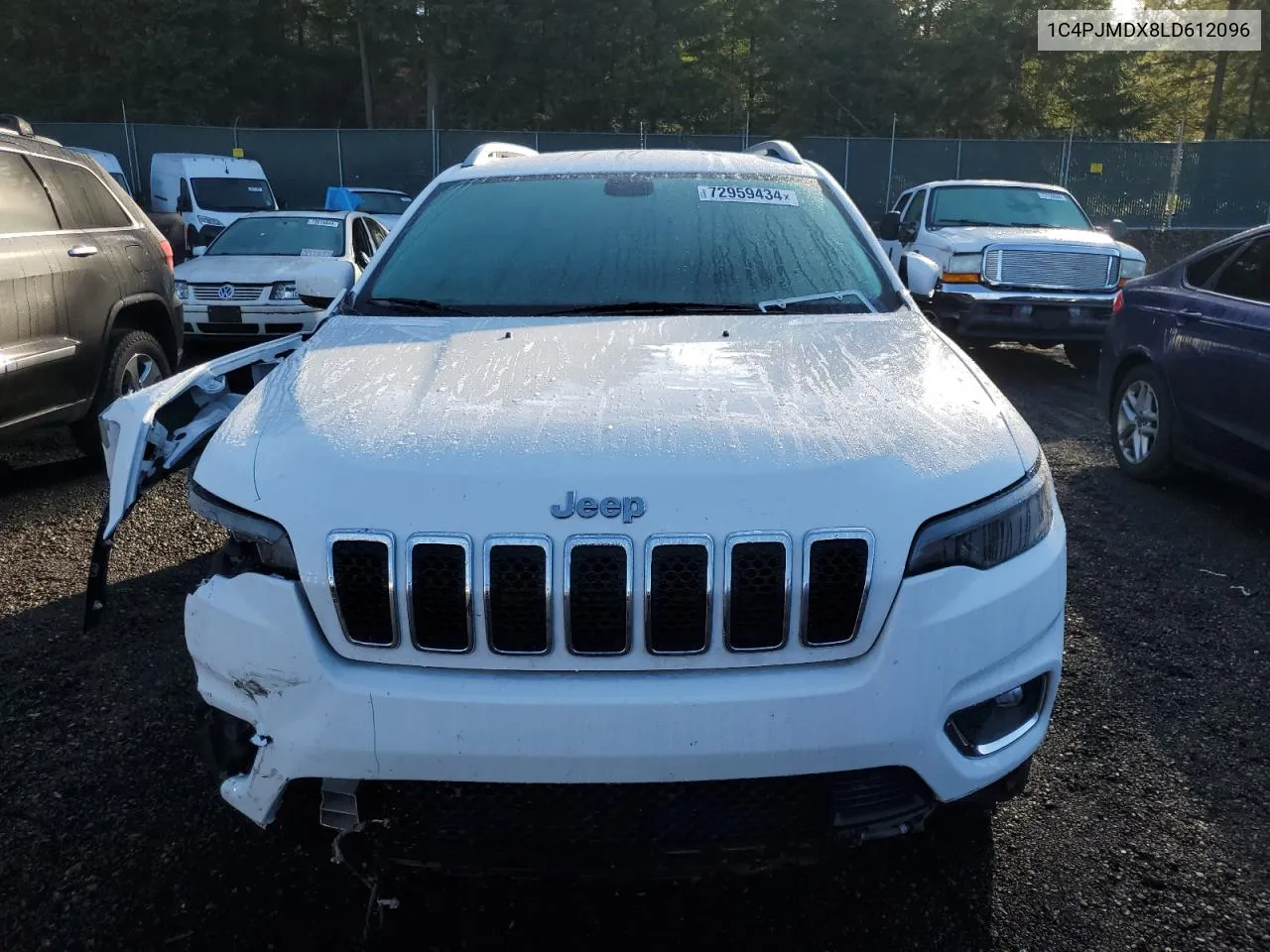 2020 Jeep Cherokee Limited VIN: 1C4PJMDX8LD612096 Lot: 72959434