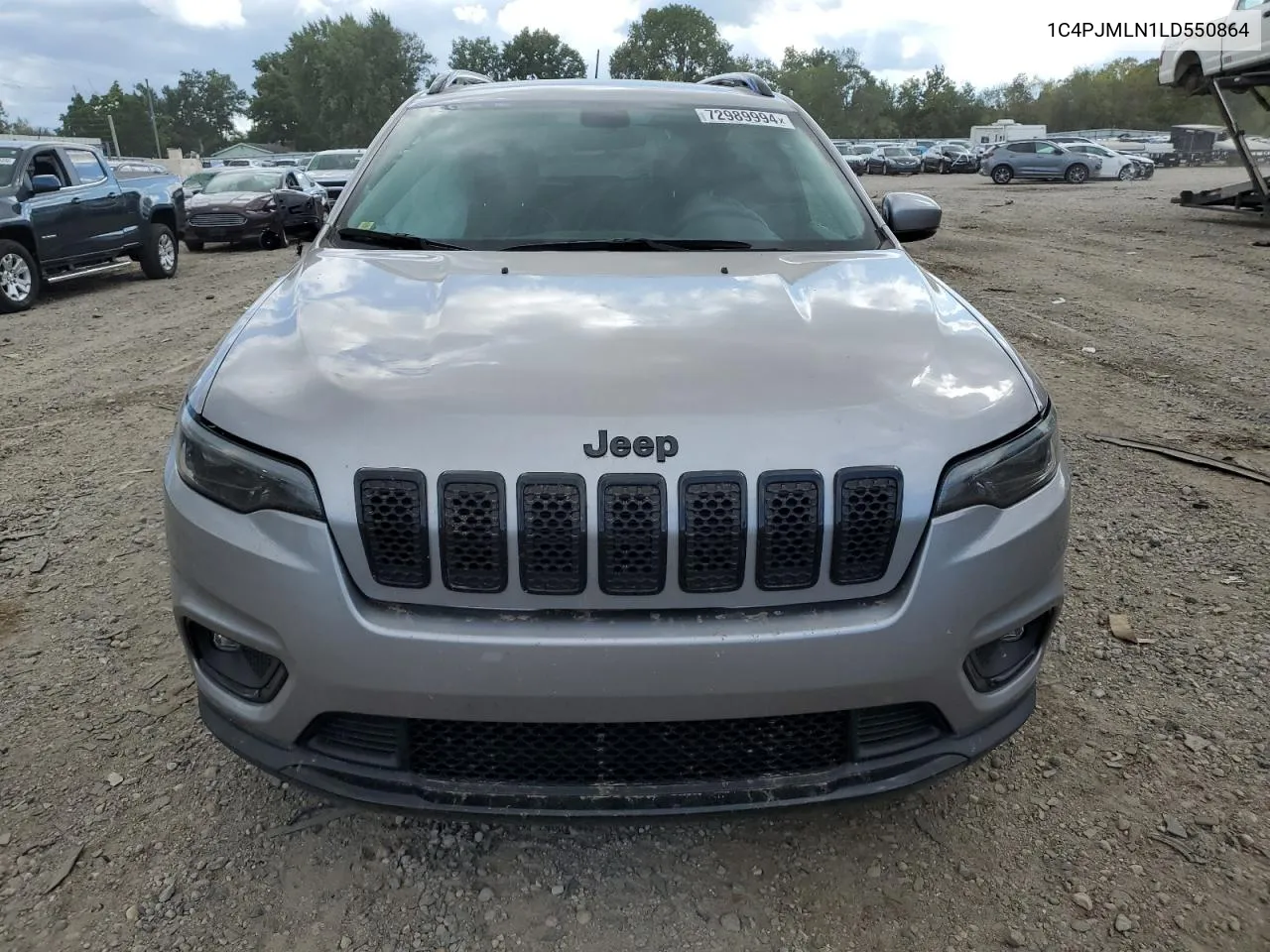 2020 Jeep Cherokee Latitude Plus VIN: 1C4PJMLN1LD550864 Lot: 72989994