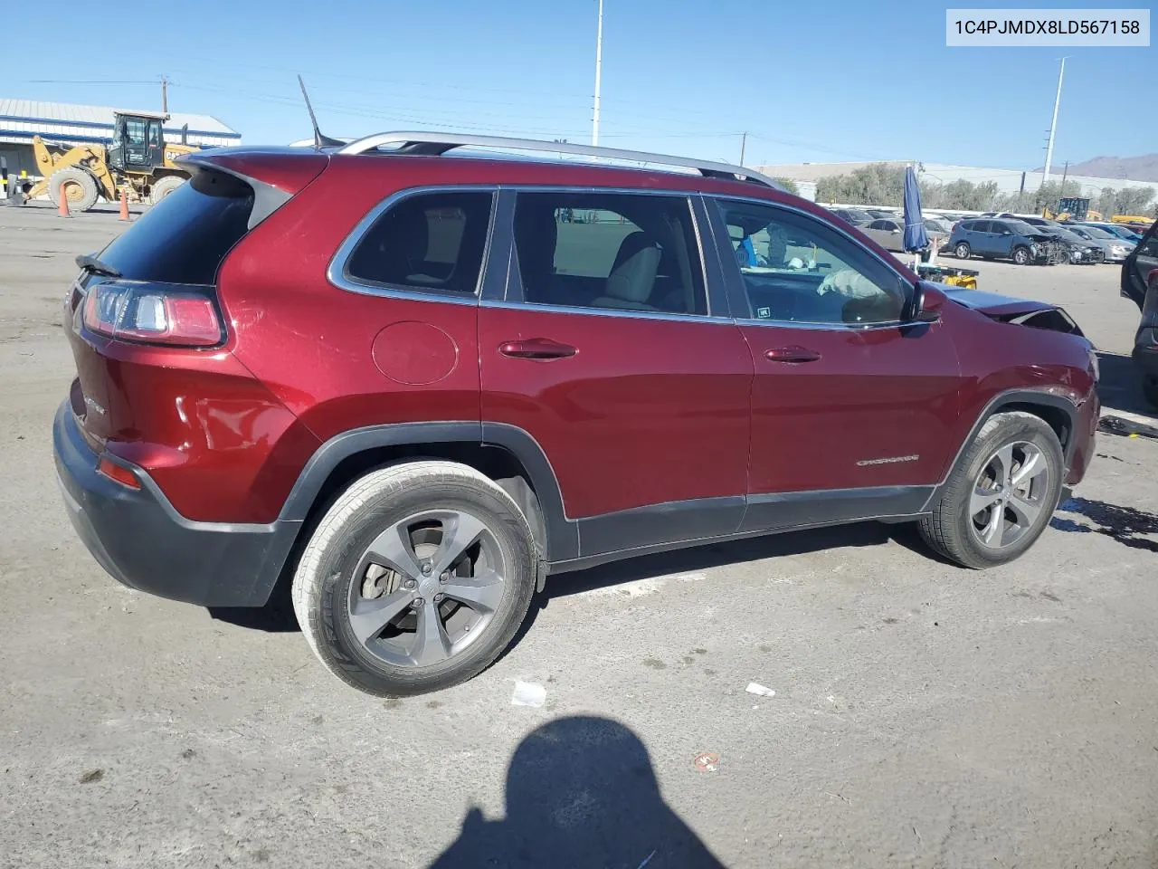 2020 Jeep Cherokee Limited VIN: 1C4PJMDX8LD567158 Lot: 73217094