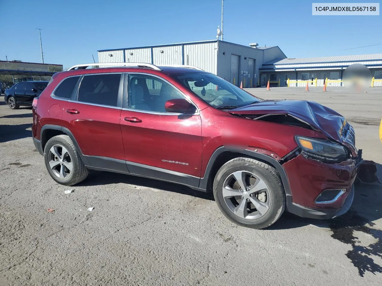 2020 Jeep Cherokee Limited VIN: 1C4PJMDX8LD567158 Lot: 73217094