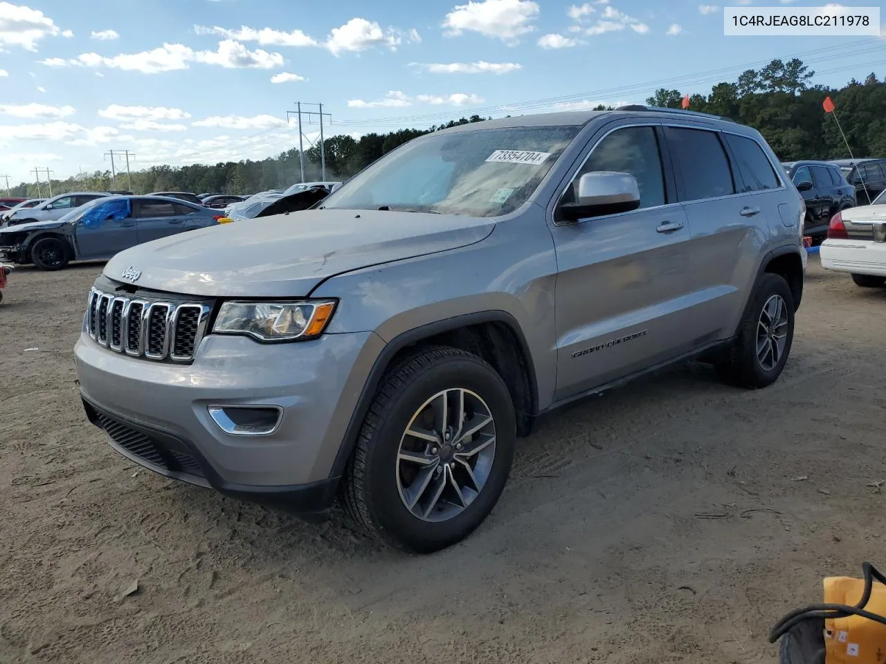 2020 Jeep Grand Cherokee Laredo VIN: 1C4RJEAG8LC211978 Lot: 73354704