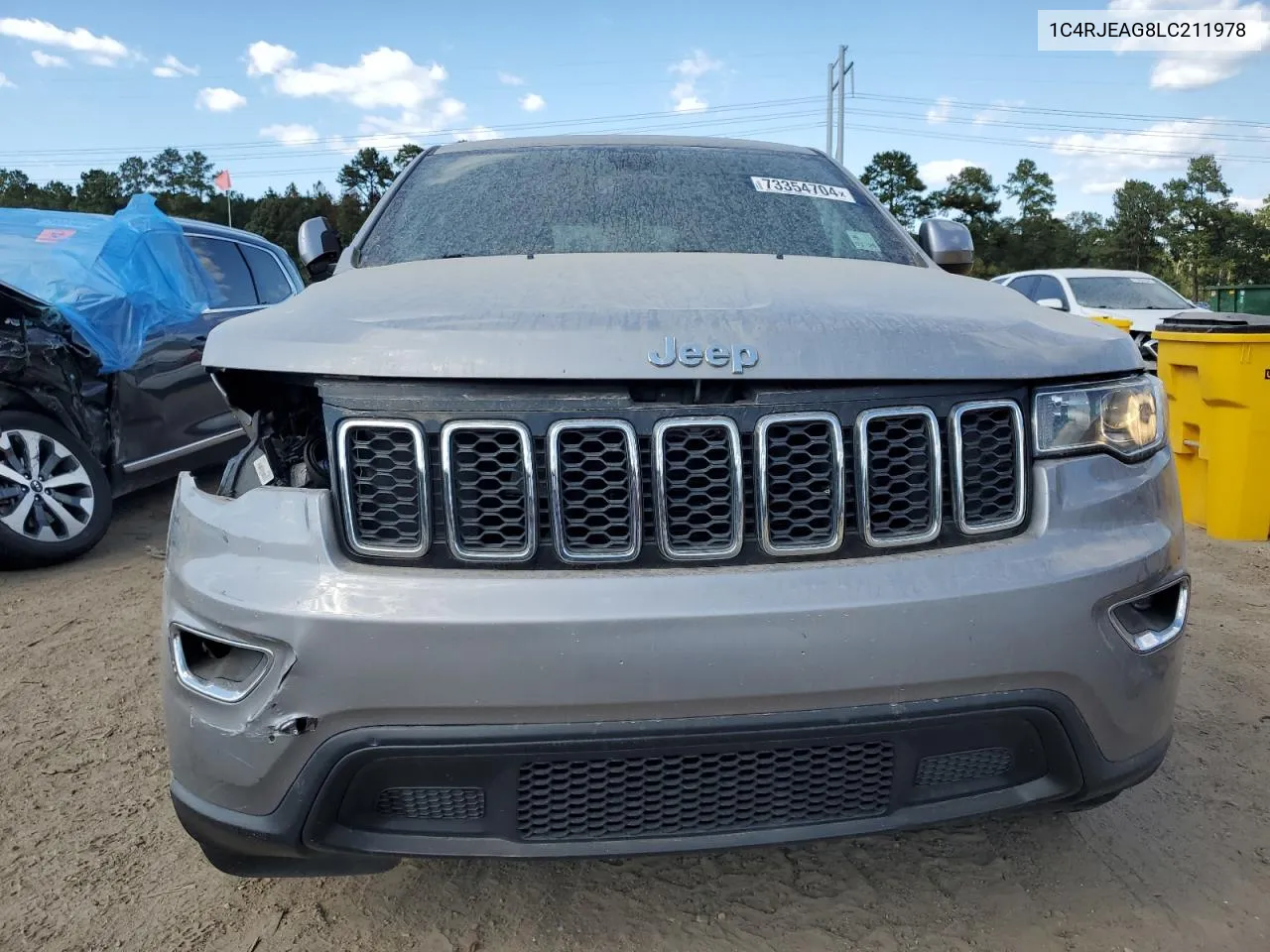 2020 Jeep Grand Cherokee Laredo VIN: 1C4RJEAG8LC211978 Lot: 73354704