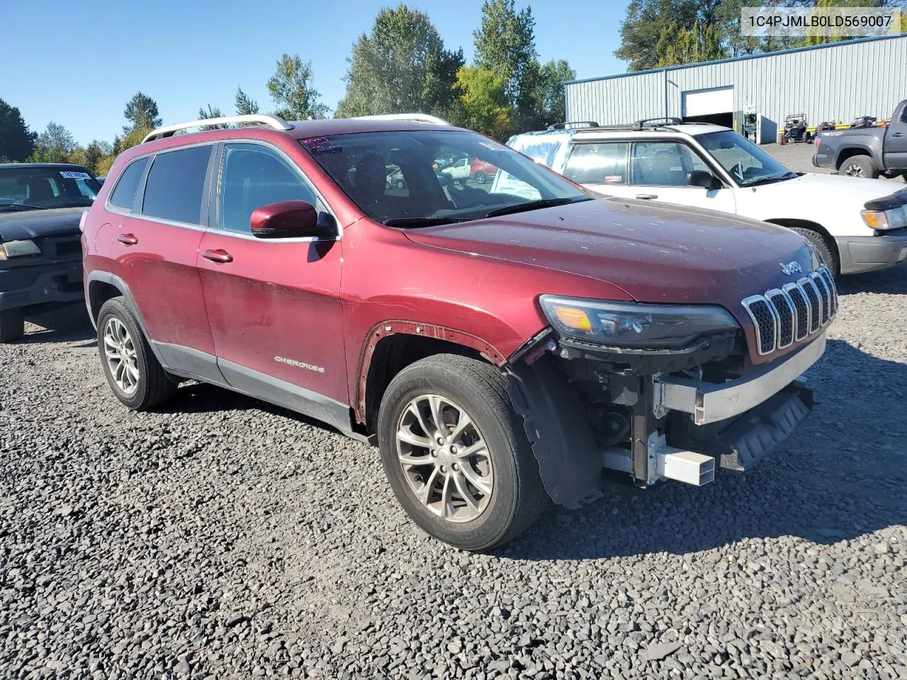 2020 Jeep Cherokee Latitude Plus VIN: 1C4PJMLB0LD569007 Lot: 73700104