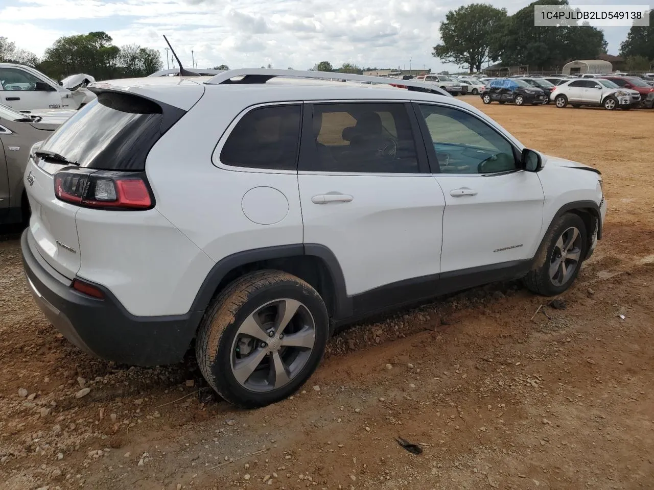 1C4PJLDB2LD549138 2020 Jeep Cherokee Limited