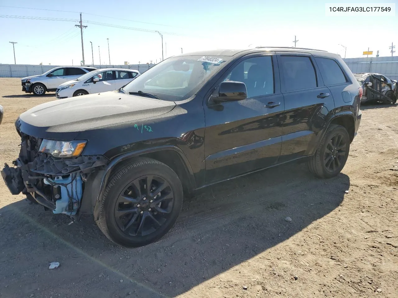 2020 Jeep Grand Cherokee Laredo VIN: 1C4RJFAG3LC177549 Lot: 73940324