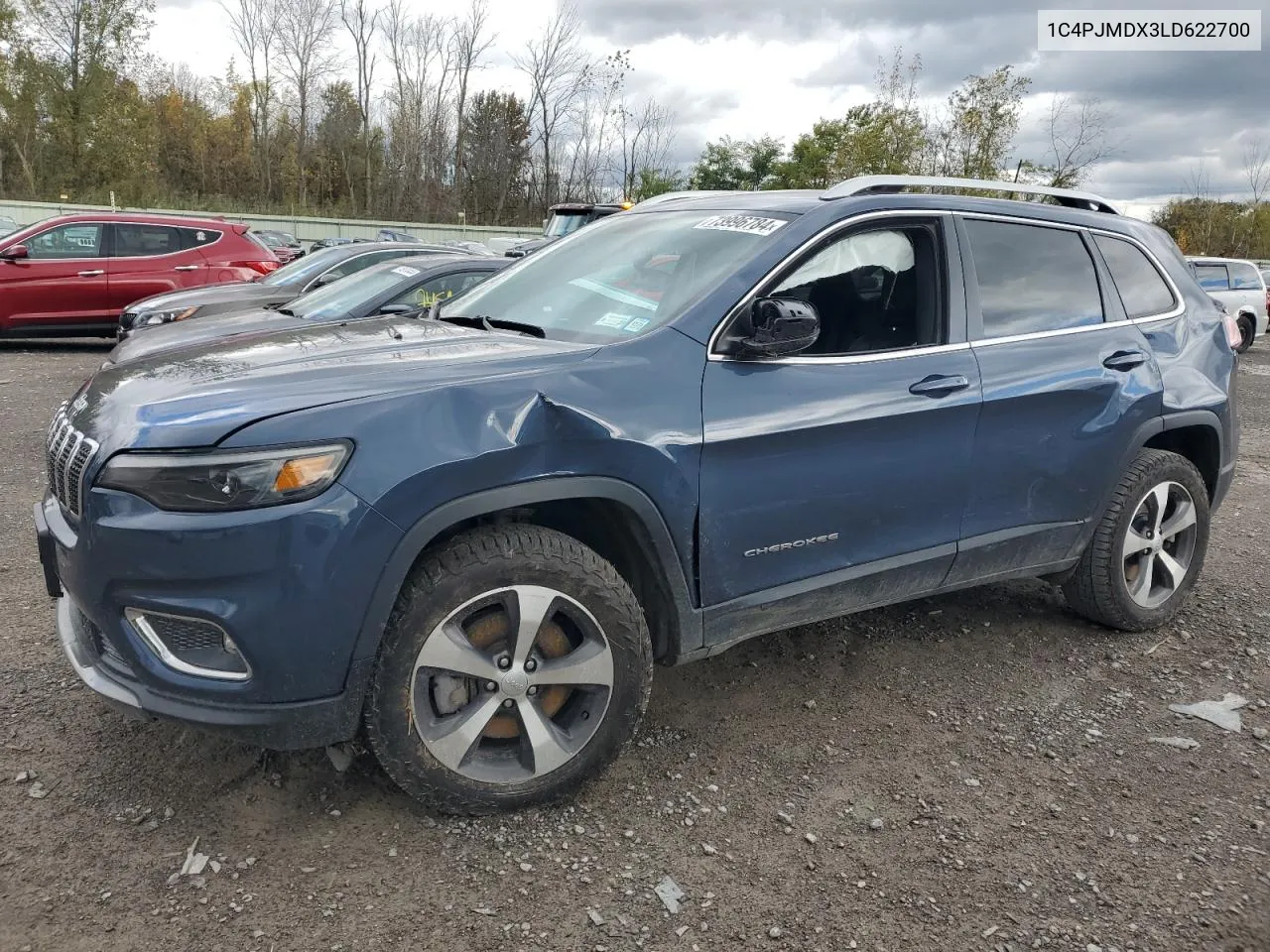 2020 Jeep Cherokee Limited VIN: 1C4PJMDX3LD622700 Lot: 73996784