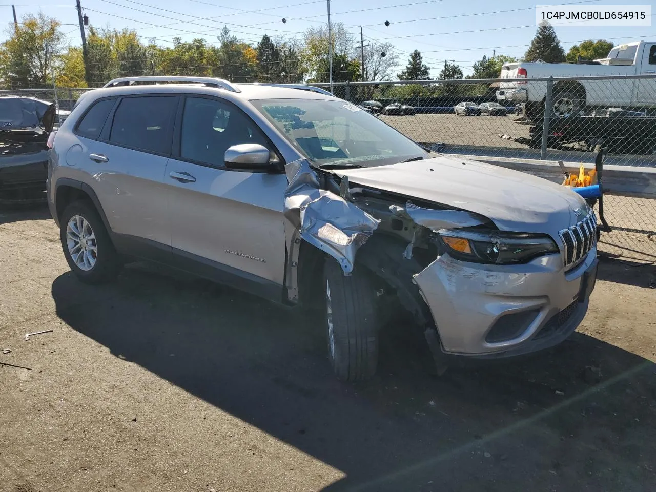 2020 Jeep Cherokee Latitude VIN: 1C4PJMCB0LD654915 Lot: 74381314