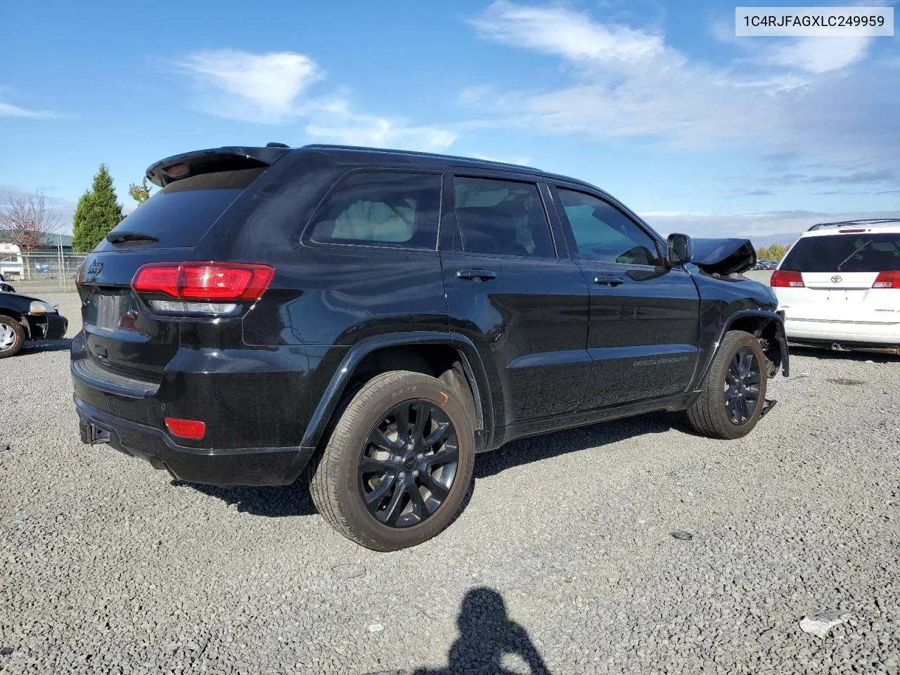 2020 Jeep Grand Cherokee Laredo VIN: 1C4RJFAGXLC249959 Lot: 74399254