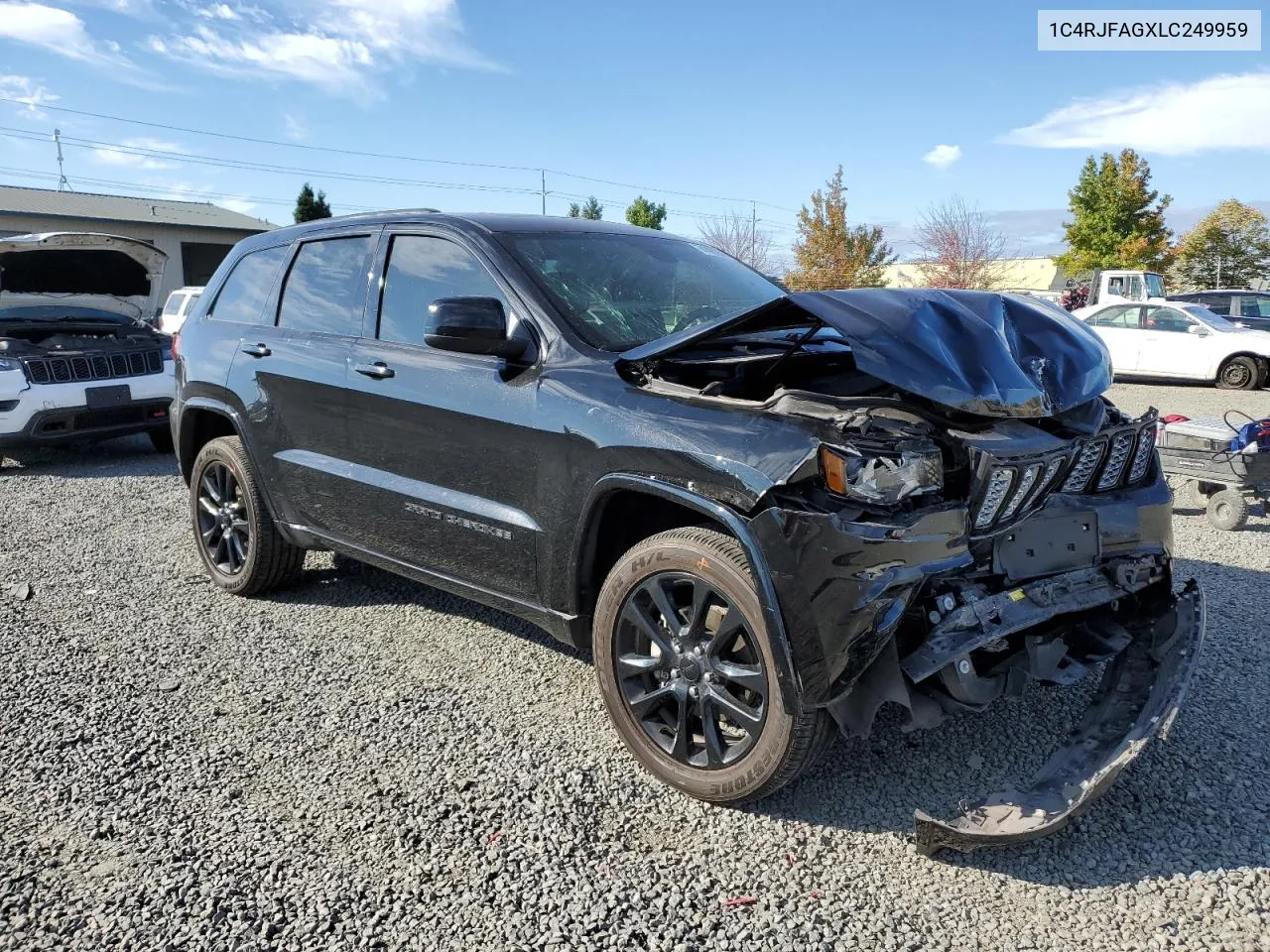 2020 Jeep Grand Cherokee Laredo VIN: 1C4RJFAGXLC249959 Lot: 74399254