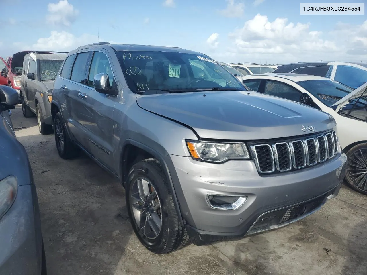 2020 Jeep Grand Cherokee Limited VIN: 1C4RJFBGXLC234554 Lot: 74521704