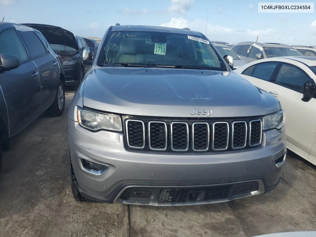 2020 Jeep Grand Cherokee Limited VIN: 1C4RJFBGXLC234554 Lot: 74521704