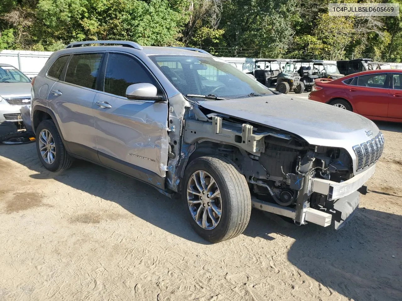 2020 Jeep Cherokee Latitude Plus VIN: 1C4PJLLB5LD605669 Lot: 74677384