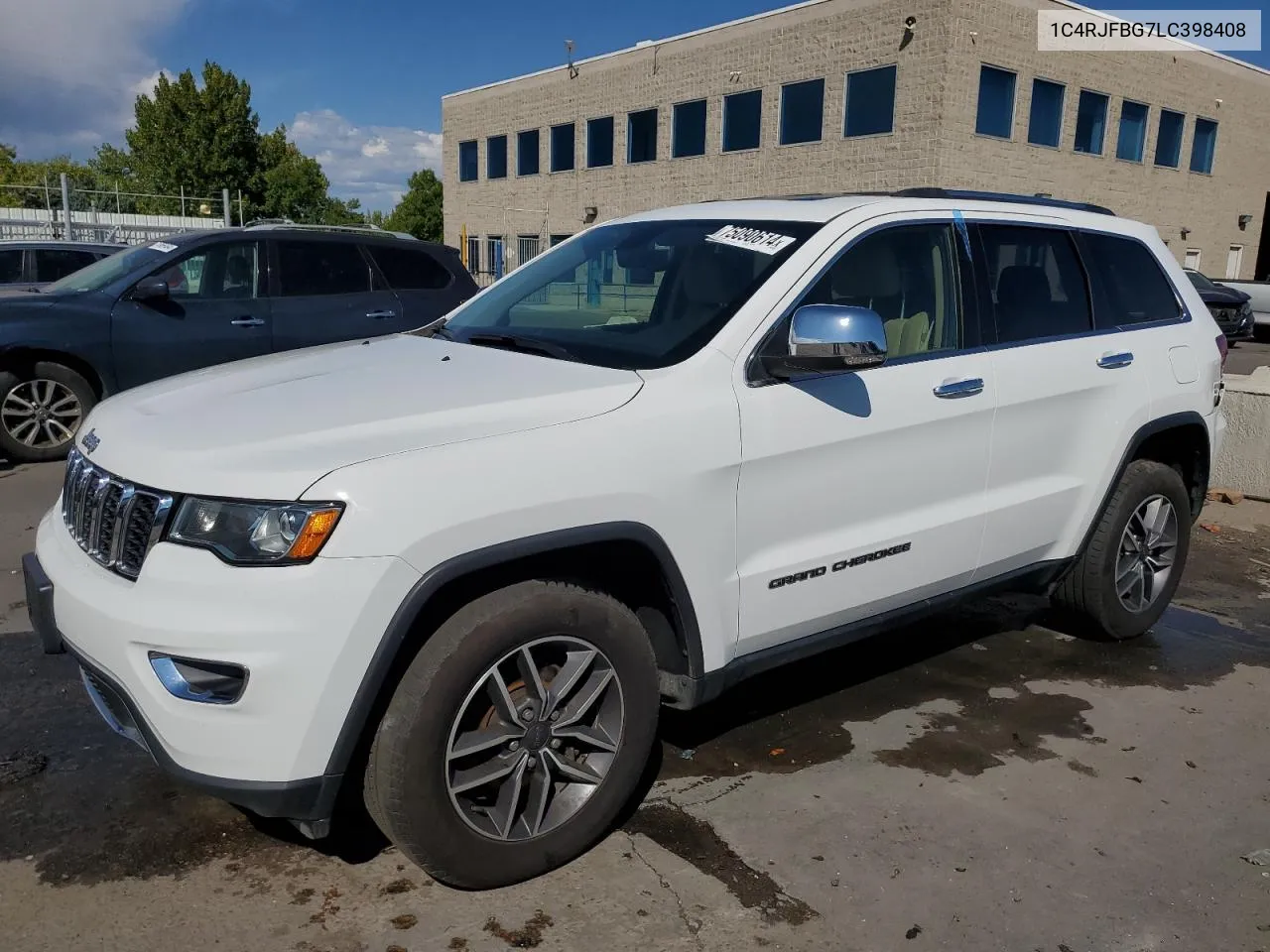 2020 Jeep Grand Cherokee Limited VIN: 1C4RJFBG7LC398408 Lot: 75090614