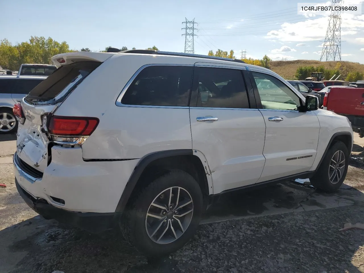 2020 Jeep Grand Cherokee Limited VIN: 1C4RJFBG7LC398408 Lot: 75090614