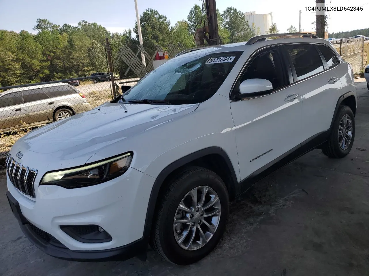 2020 Jeep Cherokee Latitude Plus VIN: 1C4PJMLX8LD642345 Lot: 75131584