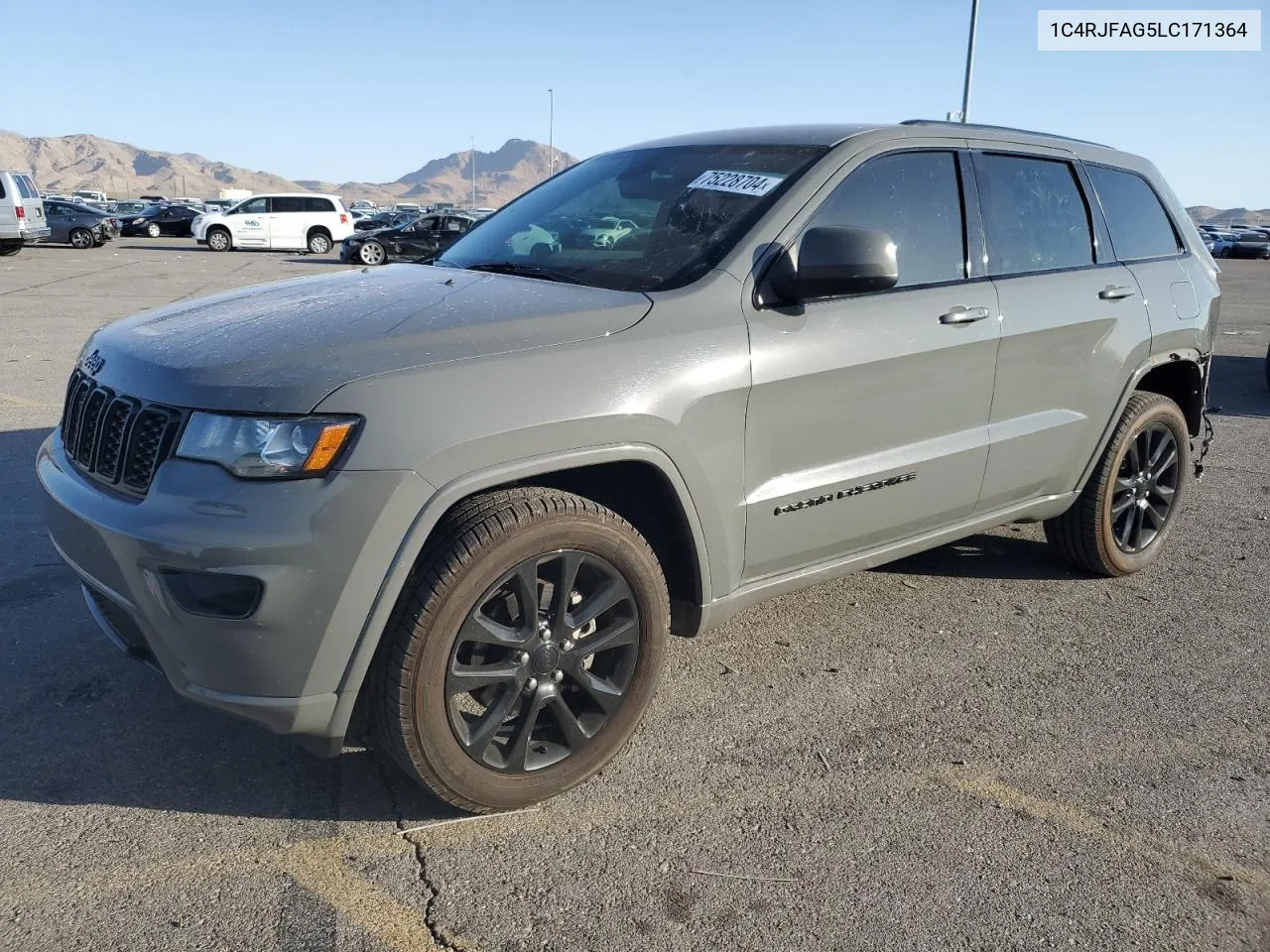 2020 Jeep Grand Cherokee Laredo VIN: 1C4RJFAG5LC171364 Lot: 75228704