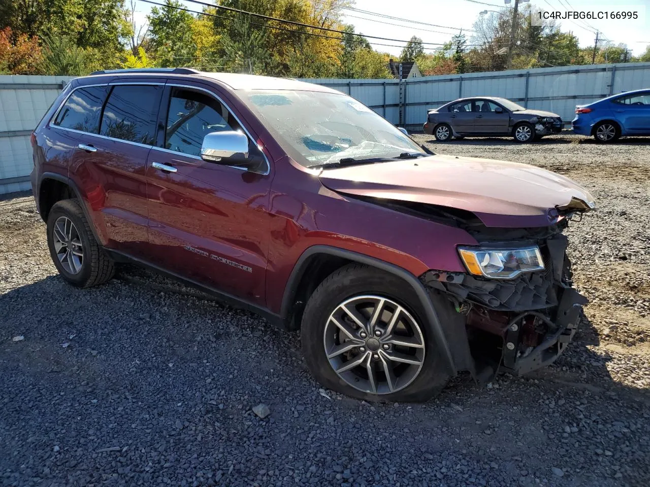 2020 Jeep Grand Cherokee Limited VIN: 1C4RJFBG6LC166995 Lot: 75264774