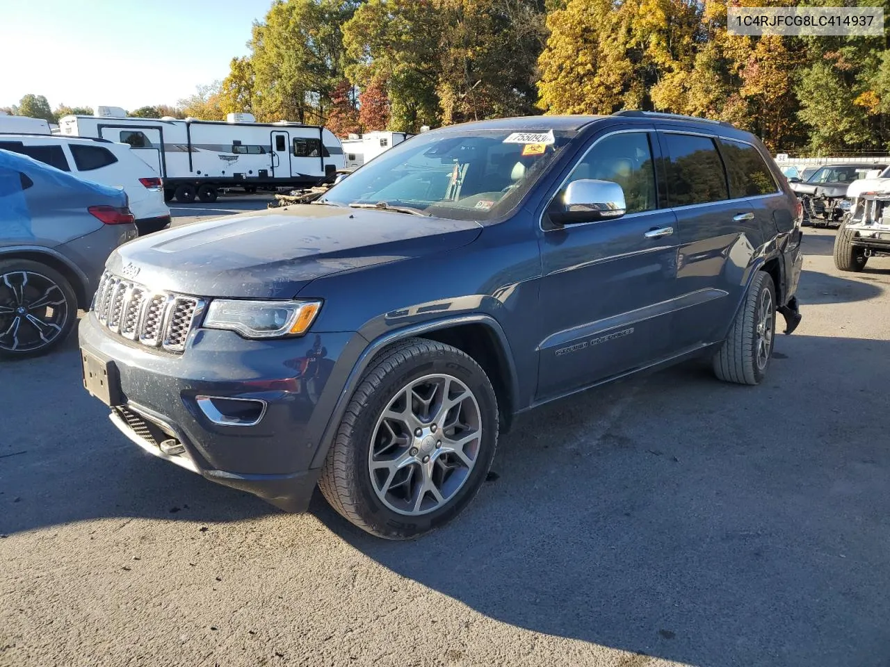 2020 Jeep Grand Cherokee Overland VIN: 1C4RJFCG8LC414937 Lot: 75509304