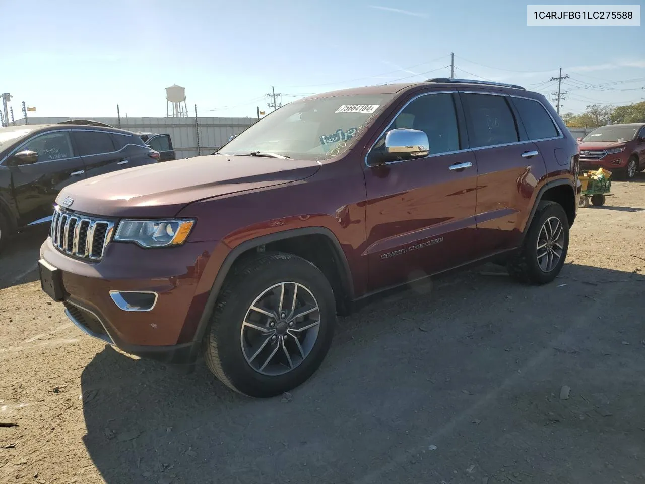 2020 Jeep Grand Cherokee Limited VIN: 1C4RJFBG1LC275588 Lot: 75664184