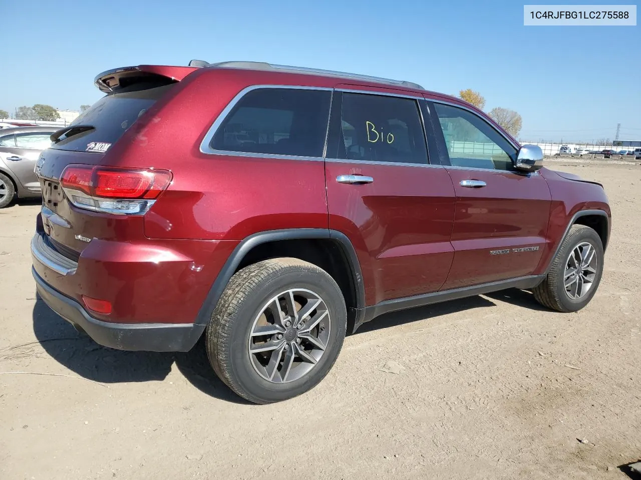 2020 Jeep Grand Cherokee Limited VIN: 1C4RJFBG1LC275588 Lot: 75664184