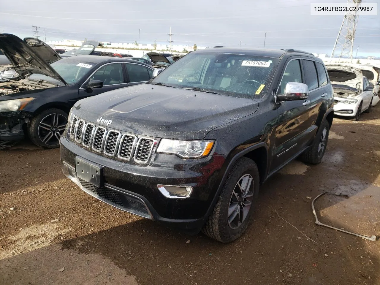 2020 Jeep Grand Cherokee Limited VIN: 1C4RJFBG2LC279987 Lot: 75757064