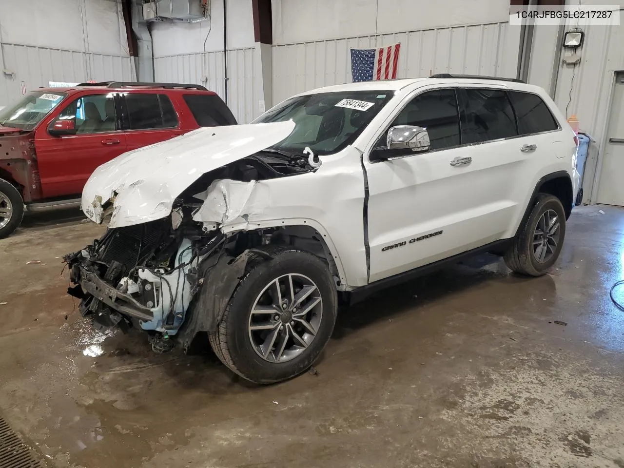 2020 Jeep Grand Cherokee Limited VIN: 1C4RJFBG5LC217287 Lot: 75841344