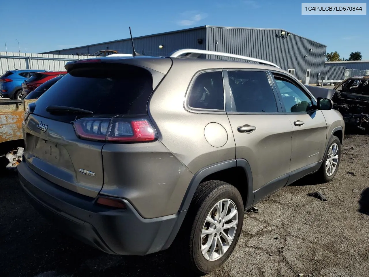 2020 Jeep Cherokee Latitude VIN: 1C4PJLCB7LD570844 Lot: 75852174