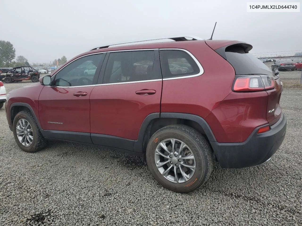 2020 Jeep Cherokee Latitude Plus VIN: 1C4PJMLX2LD644740 Lot: 75854154