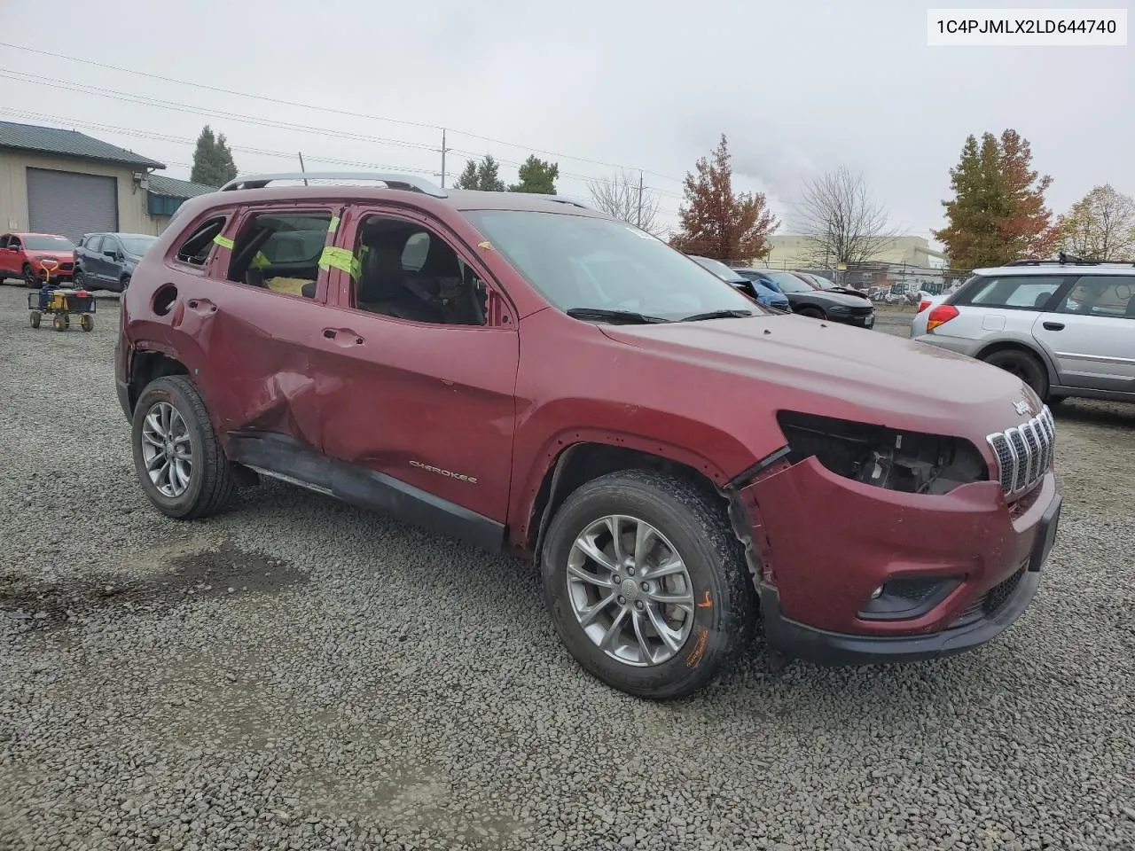 2020 Jeep Cherokee Latitude Plus VIN: 1C4PJMLX2LD644740 Lot: 75854154