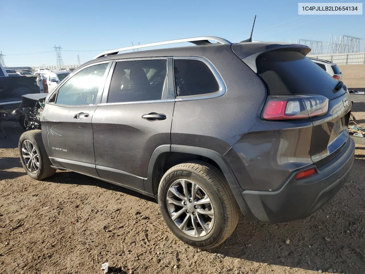 2020 Jeep Cherokee Latitude Plus VIN: 1C4PJLLB2LD654134 Lot: 75990604