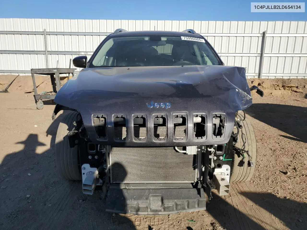 2020 Jeep Cherokee Latitude Plus VIN: 1C4PJLLB2LD654134 Lot: 75990604