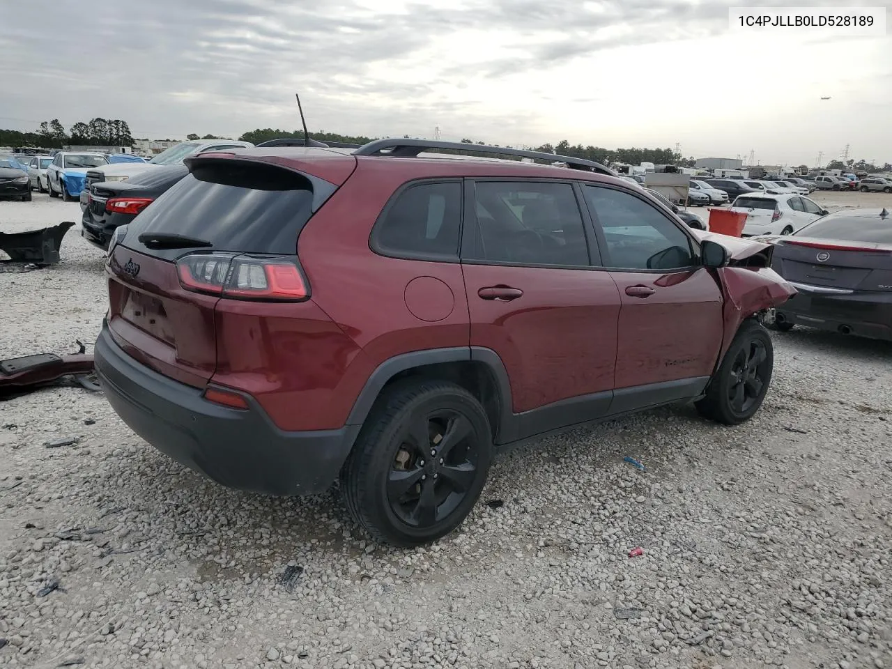 2020 Jeep Cherokee Latitude Plus VIN: 1C4PJLLB0LD528189 Lot: 76172574