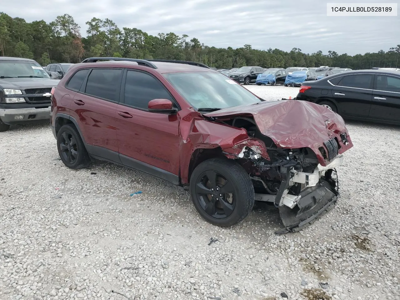 2020 Jeep Cherokee Latitude Plus VIN: 1C4PJLLB0LD528189 Lot: 76172574