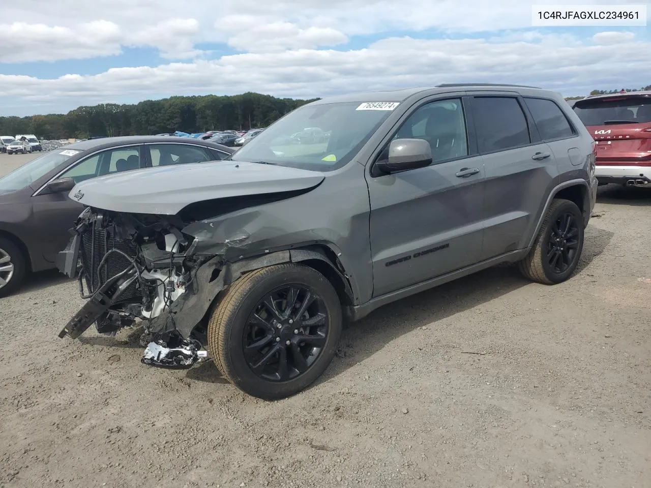 2020 Jeep Grand Cherokee Laredo VIN: 1C4RJFAGXLC234961 Lot: 76549274