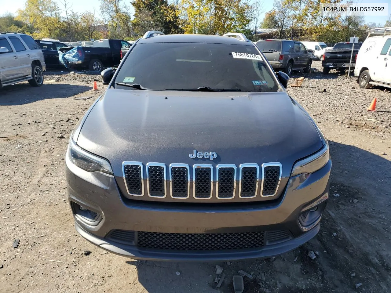 2020 Jeep Cherokee Latitude Plus VIN: 1C4PJMLB4LD557992 Lot: 76678724