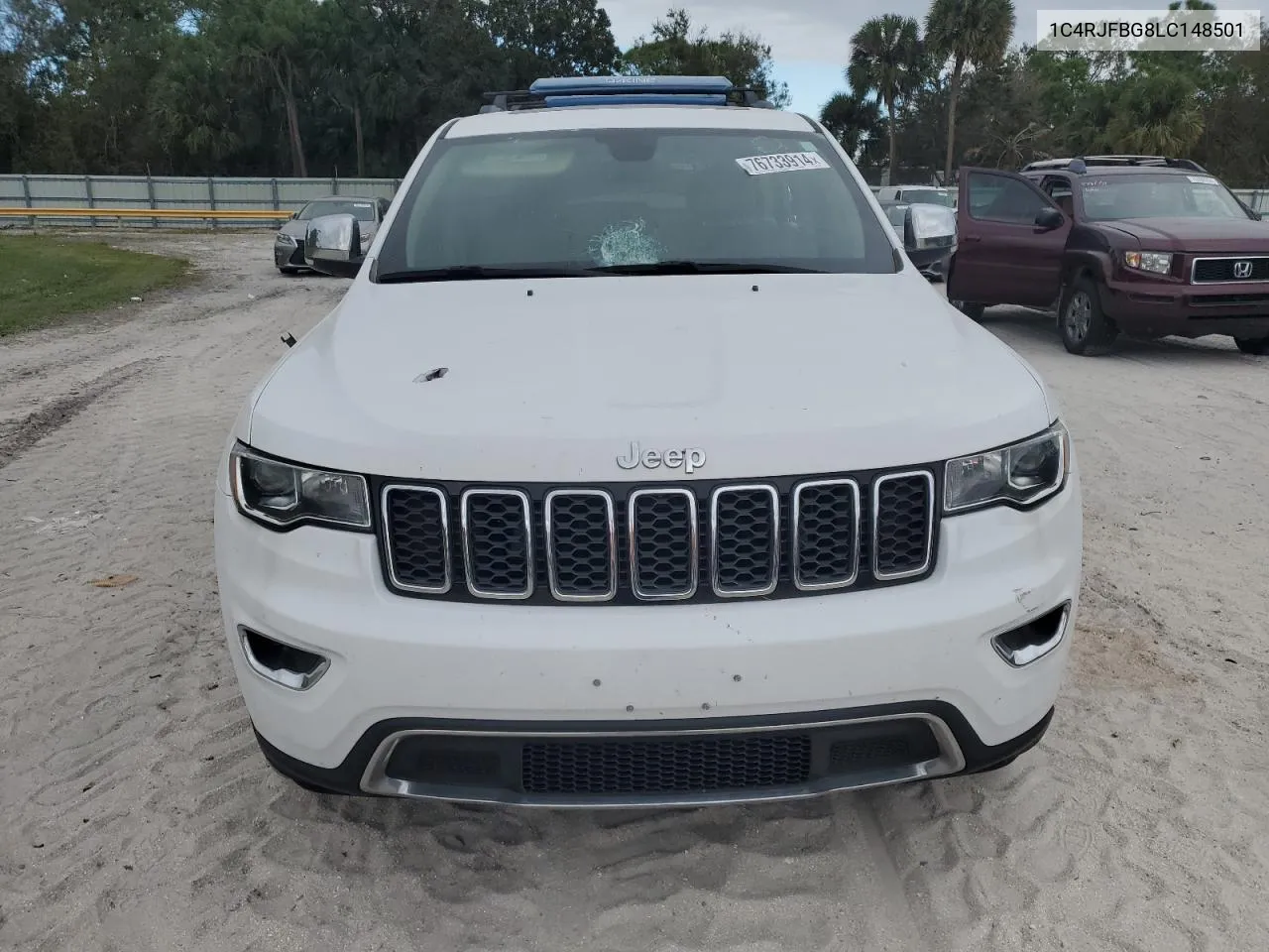 2020 Jeep Grand Cherokee Limited VIN: 1C4RJFBG8LC148501 Lot: 76733914