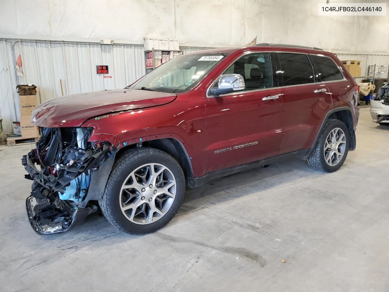 2020 Jeep Grand Cherokee Limited VIN: 1C4RJFBG2LC446140 Lot: 76766994