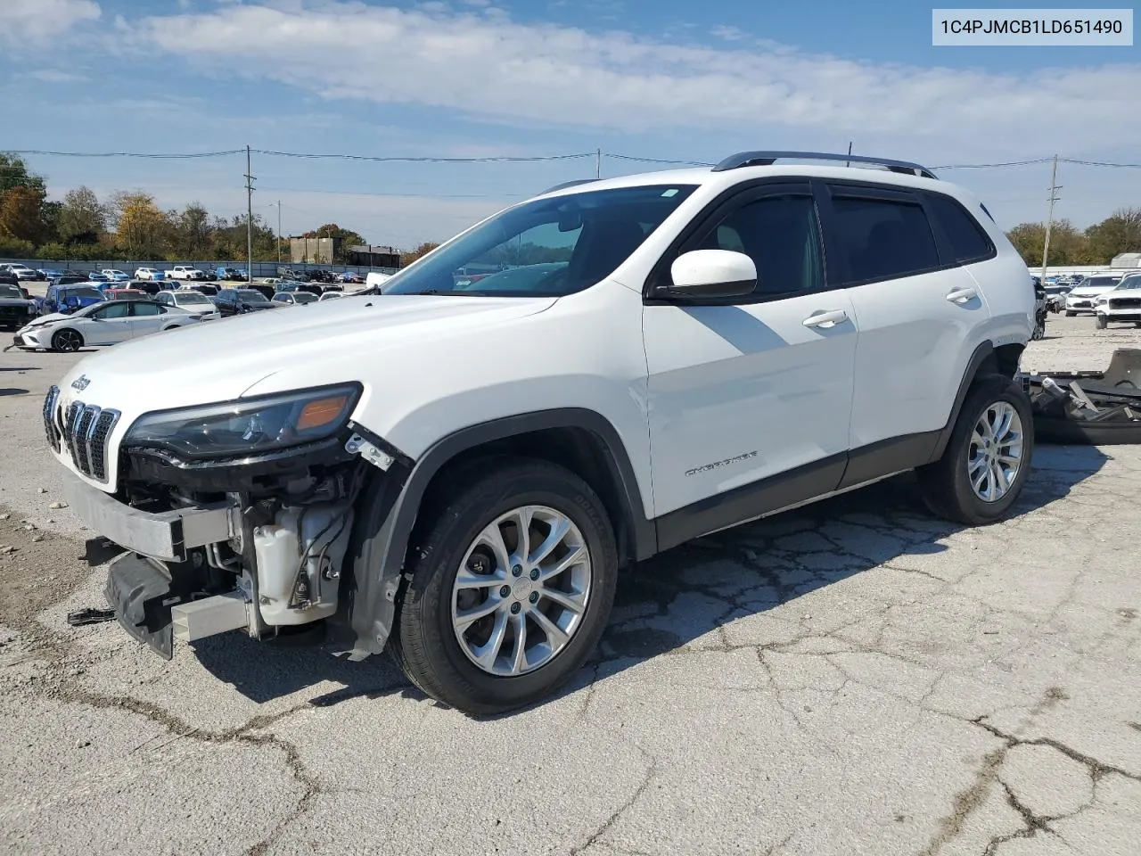 2020 Jeep Cherokee Latitude VIN: 1C4PJMCB1LD651490 Lot: 76817974