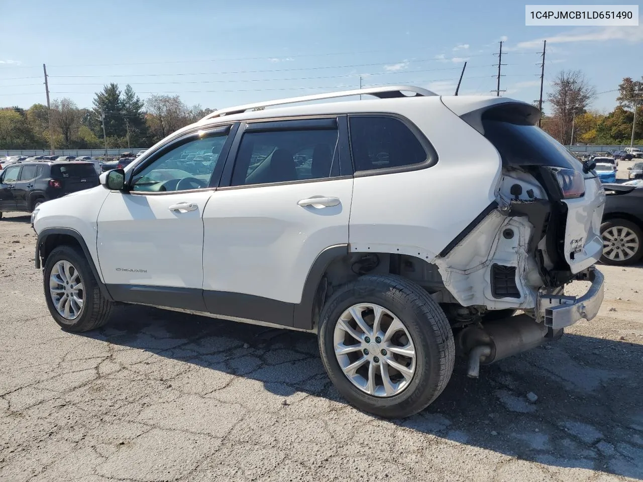 2020 Jeep Cherokee Latitude VIN: 1C4PJMCB1LD651490 Lot: 76817974